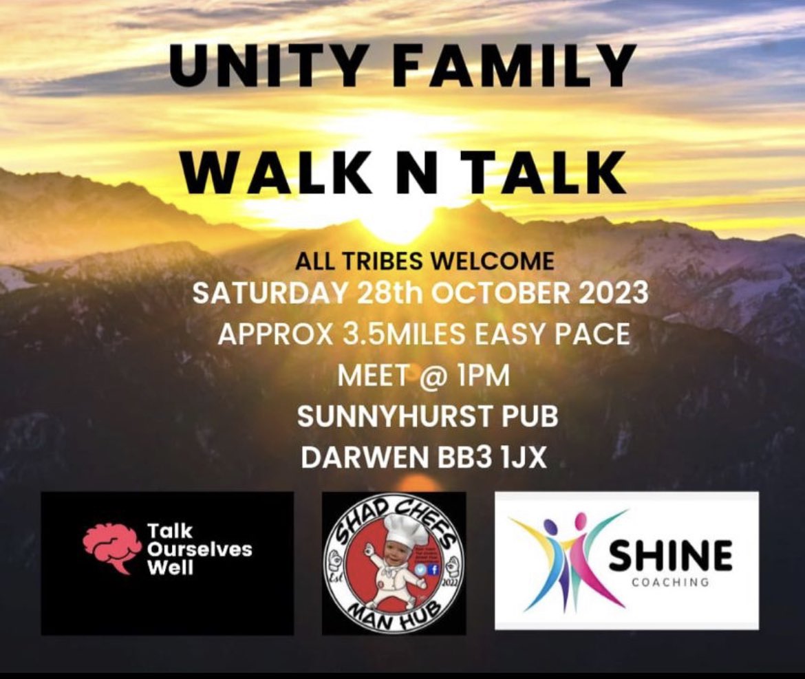 shinecoaching1's tweet photo. #shineoutdoors #shinecoaching 
Our next ‘walk &amp; talk’ with @TalkOurselves and #ShadChefs
Hope to see you all there. 
Please wear suitable footwear 🥾🌳 https://t.co/ZuhJEvOgE1