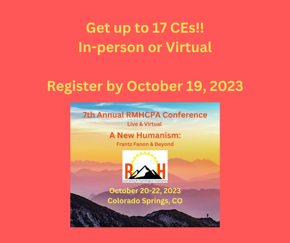 Register at eventbrite.com/e/seventh-annu…

Be sure to add on CEs to get your CE credit!