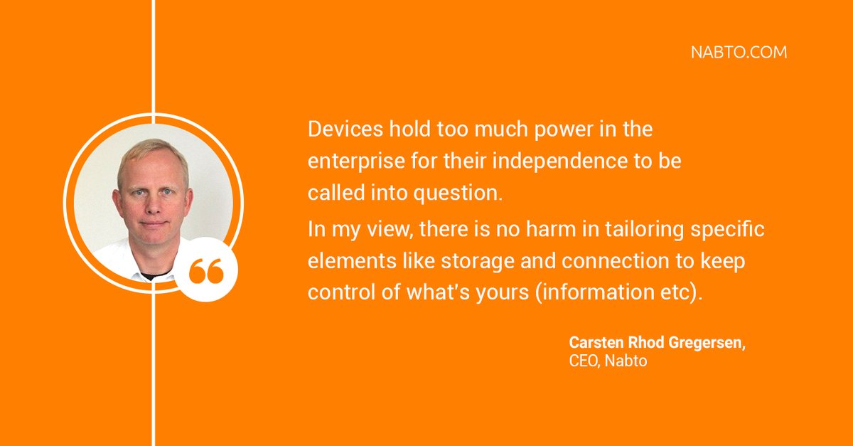nabto_com's tweet image. Enterprises and customers, it's time to reclaim control over your #connected devices! 
⠀
Our CEO Carsten Rhod Gregersen discusses the importance of customization in preserving your independence. 
⠀
Find out more 🌐 iot-now.com/2023/09/06/135… 
⠀
#DeviceControl #TechSolutions