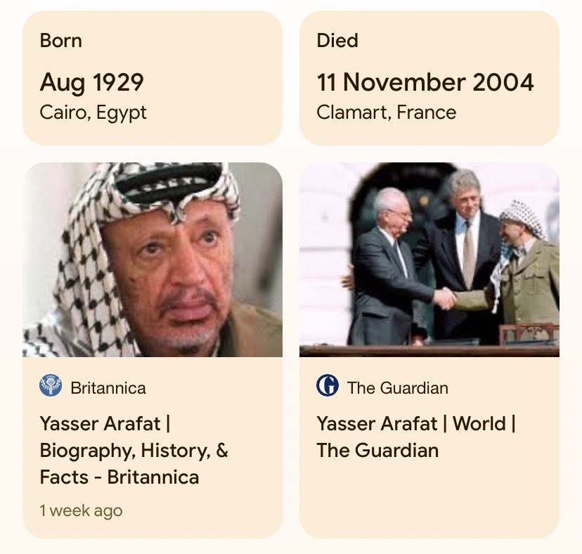 2. The Palestinian people were invented in c1964 by Yasser Arafat and the Russian KGB with the main objective to undermine Western interests in the area and its oil. In fact Yasser Arafat was an Egyptian. (Pic 1)
