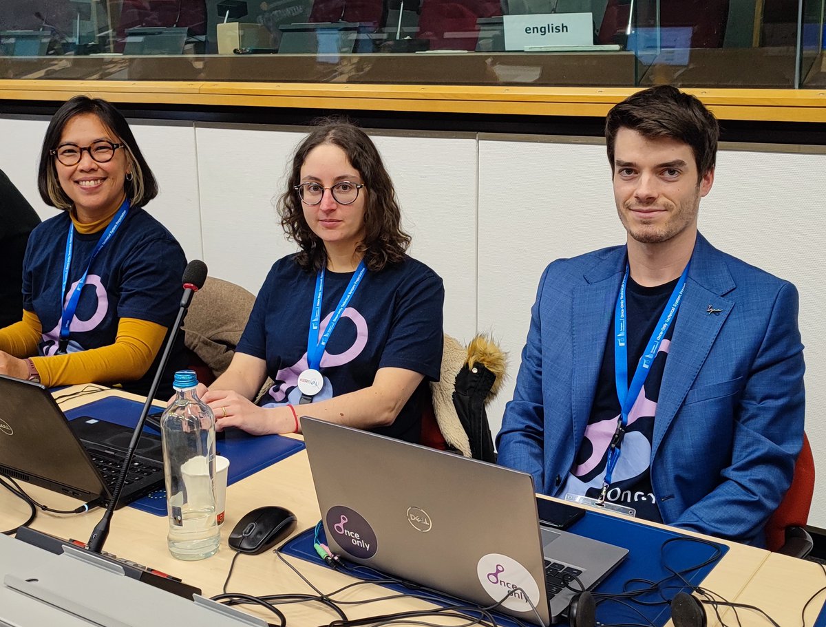 Kereval's tweet image. The 1st day of the 3rd #OnceOnly Projectathon in Brussels was a great success, with almost 200 people on site.
24 member states took part in this edition, testing the exchange of documents and data between EU member states.
@EU_DIGIT, @EU_Growth, @YourEuropeEU, @IHE_Catalyst