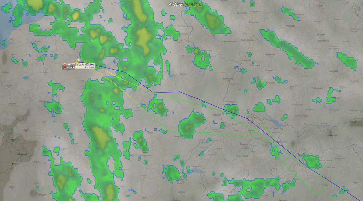 AirNavRadar's tweet photo. 🗓️On October 6th, 2023, Air France flight #AF814 from Paris to Nairobi returned to Paris (CDG) following an issue onboard the aircraft via @AvSourceNews ✈️

ADS-B data for this flight is available at 
https://t.co/yoAqWN2yOO https://t.co/PNgHSOHXig