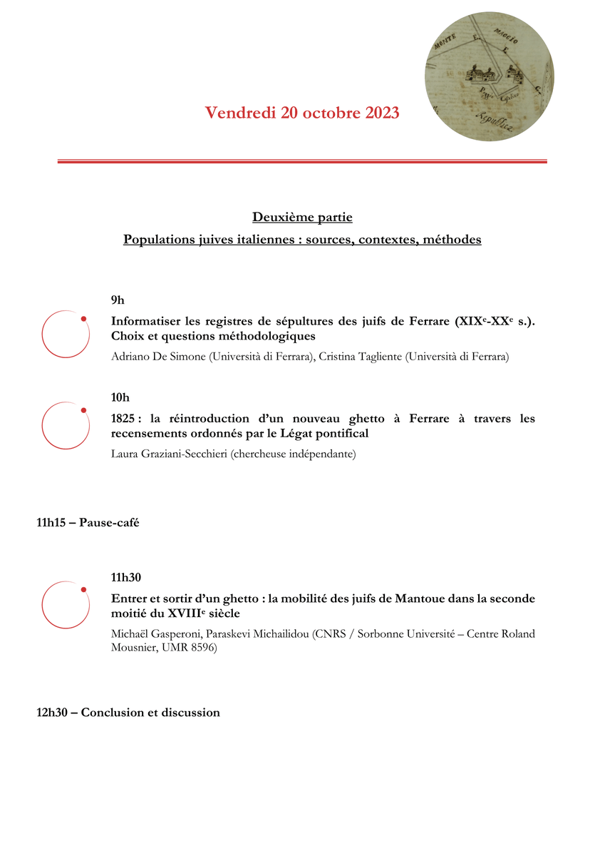 CRM_sorbonne's tweet photo. 📅Les 19 et 20 octobre 2023, le CRM organise une journée d'étude sur "Cartographier les populations du passé : outils numériques et méthodes quantitatives". De beaux échanges en perspective entre projets de recherche français et italiens ! 🗺️📜
#DH #GIS https://t.co/TH1JNolekG