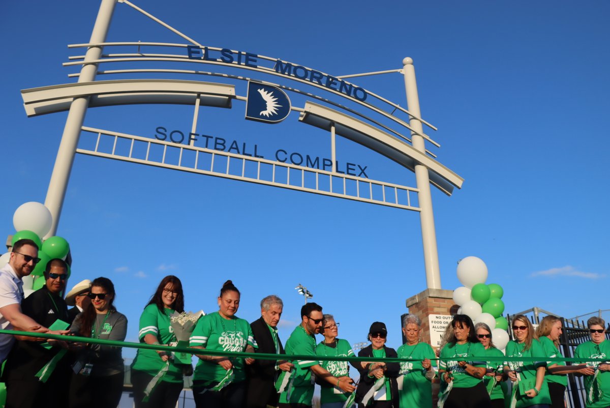 The softball fields at Forester have been renamed the Elsie Moreno Softball Complex. Moreno was a pioneer for girls' sports in Dallas ISD during her time as a teacher, coach & administrator. @dallasschools More 📸 of the ribbon cutting are on Flickr: flic.kr/s/aHBqjAYXzM