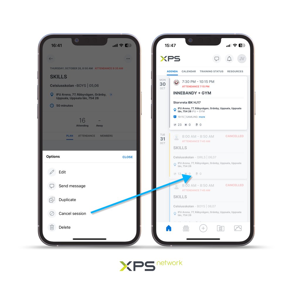 xpsnetwork's tweet photo. 💻📱 NEW FEATURE! You can now cancel your sessions and automatically send notification to your athletes 📲 Check it out now! ✅ https://t.co/FrfDNAkkQQ