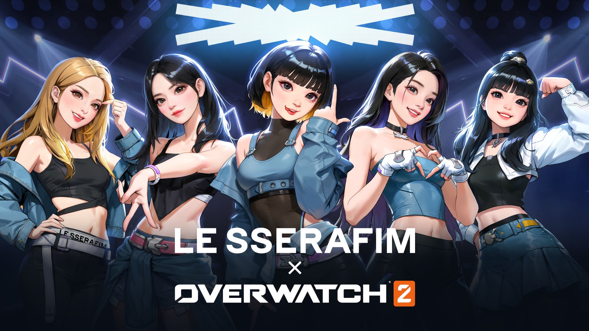 LE SSERAFIM OVERWATCH パーカーM オーバーウォッチow
