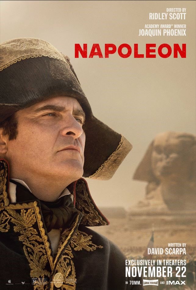 Joaquin Phoenix in Egypte in nieuwe Napoleon poster
