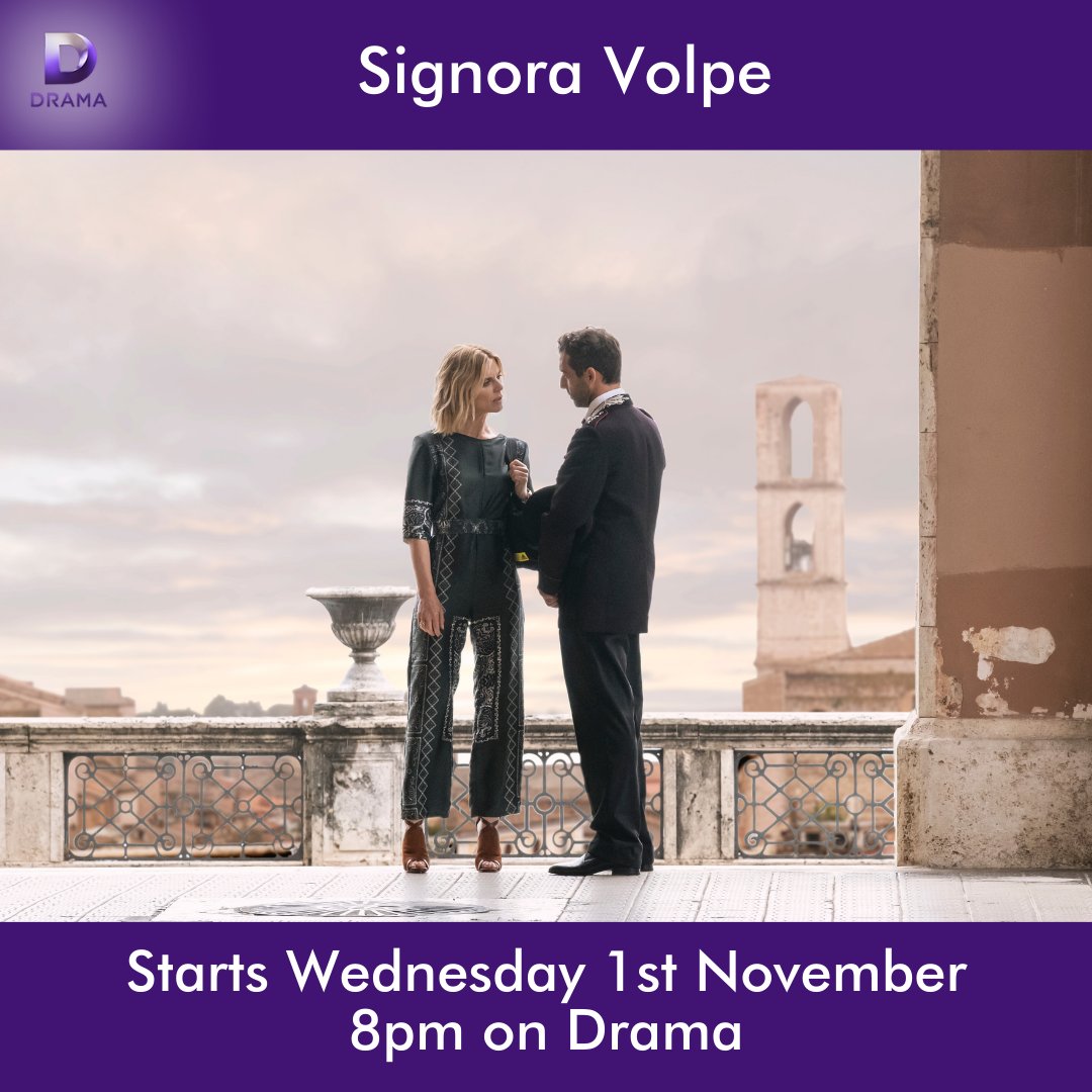 dramachannel's tweet image. 🚨 NEW TO DRAMA 🚨

The great @EmiliaFox is a disillusioned British spy turned detective who falls in love with Italy - tackling a fresh mystery each week 🔍 &amp;amp; falling for a handsome local 💘

Don't miss #SignoraVolpe, starting Wednesday 1st November at 8pm on Drama &amp;amp; @UKTVPlay.
