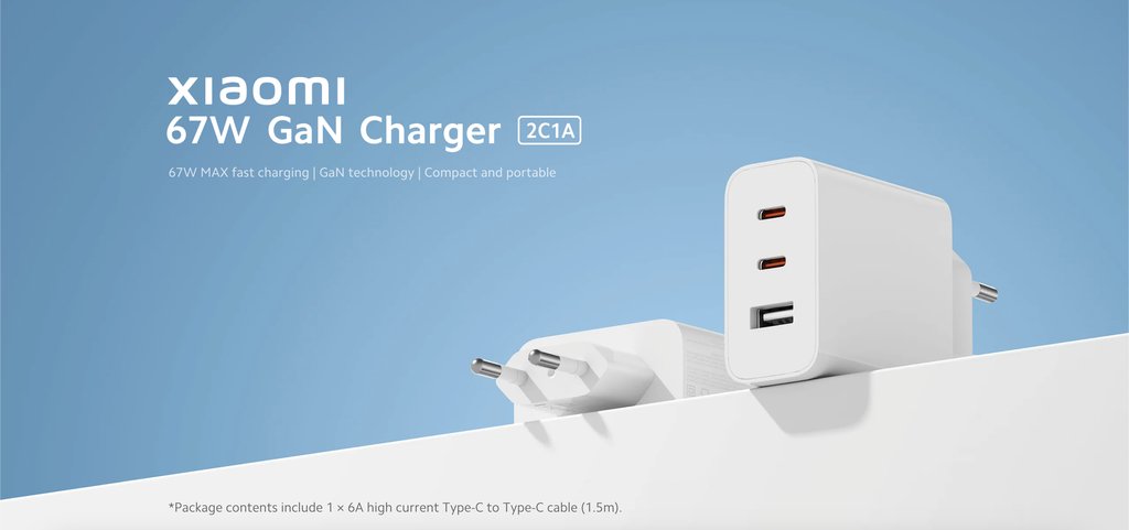 UX_Tech_FR's tweet image. Le Xiaomi 67W GaN Charger 2C1A arrive en Global !

Charge rapide 67 W | Technologie GaN de 3ème génération | Compact et portable

#Xiaomi #Chargeur #UniversXiaomi
