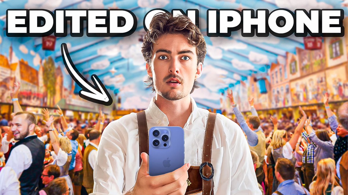 I made a video only using my iPhone 15 (in Oktoberfest). It was… interesting... 👇
youtu.be/KLMWYncZZ2s