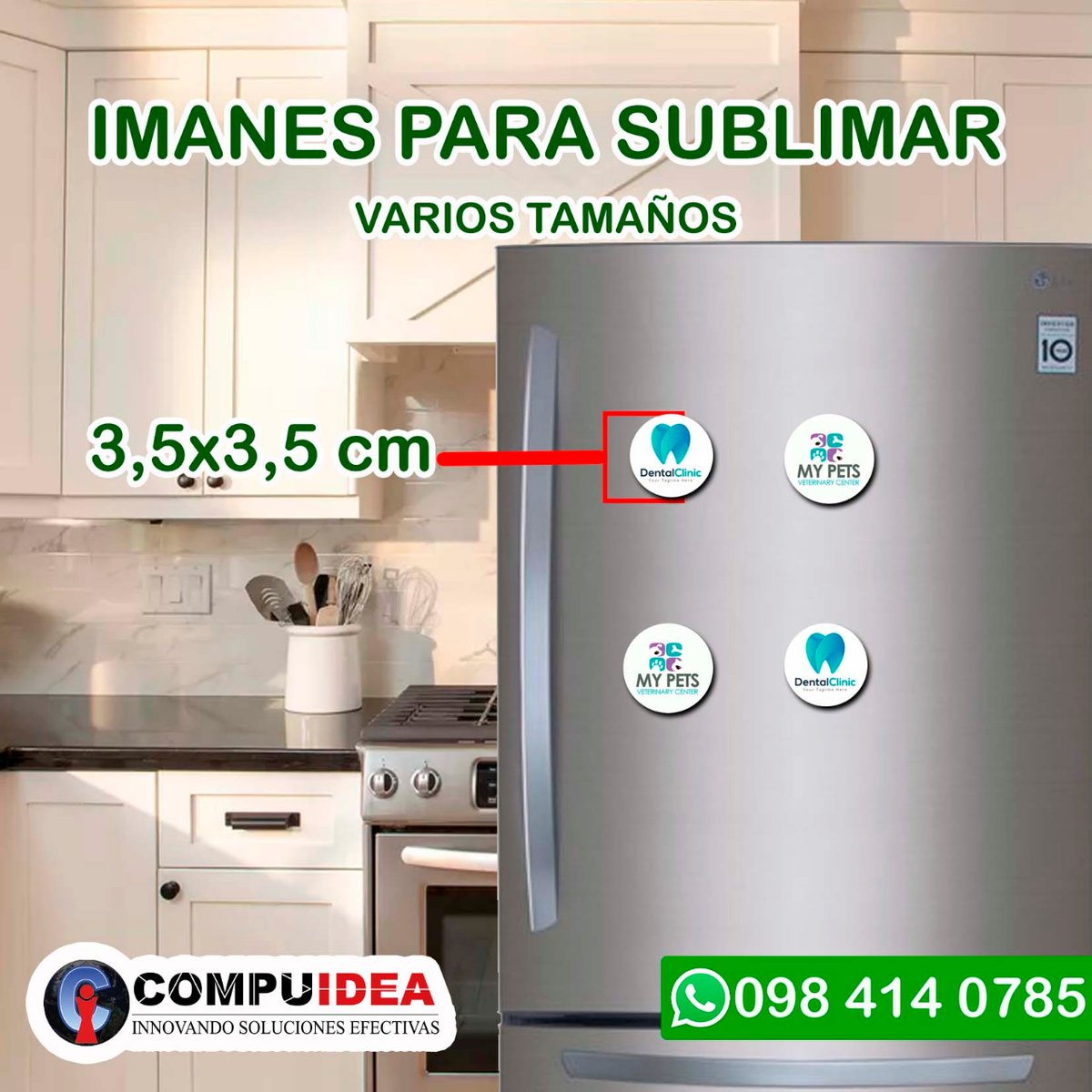 compuideaEC's tweet image. 🖨️🧲 ¡Haz que tus recuerdos sean imborrables con nuestros imanes para sublimar! Personaliza cada detalle y conserva momentos especiales en la nevera o en cualquier superficie metálica. 🌟🎨 #ImanesPersonalizados #RecuerdosEspeciales whatsapp=>bit.ly/3PZU74O