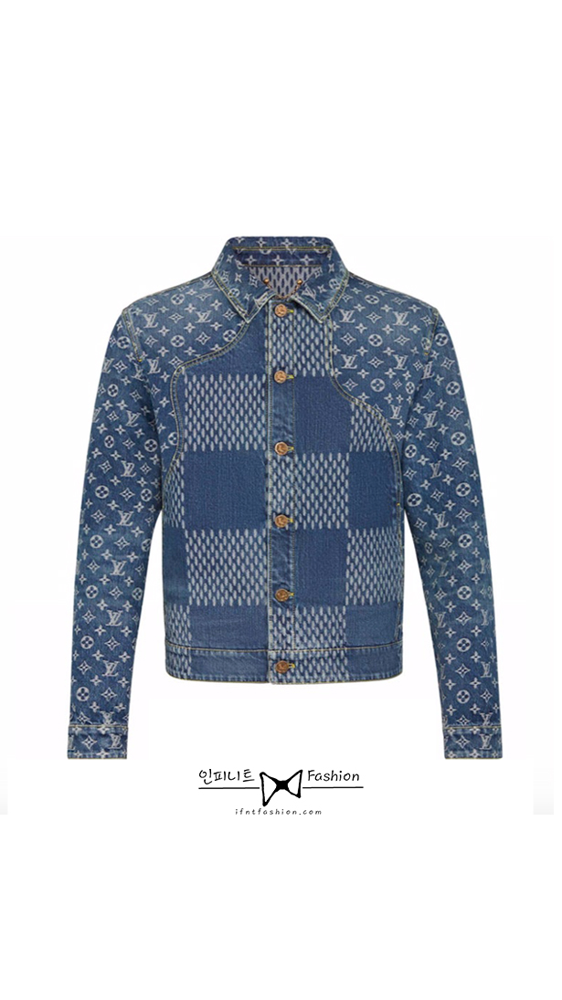 Louis Vuitton x Nigo Giant Damier Waves Denim Jacket