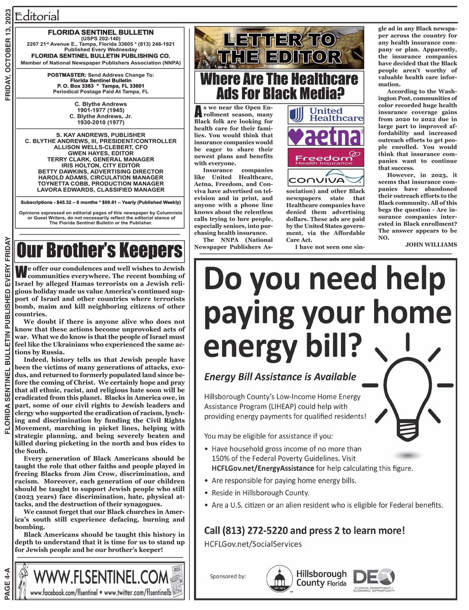 Why aren't we getting media buys for Humana this year? Our readership  is responding.