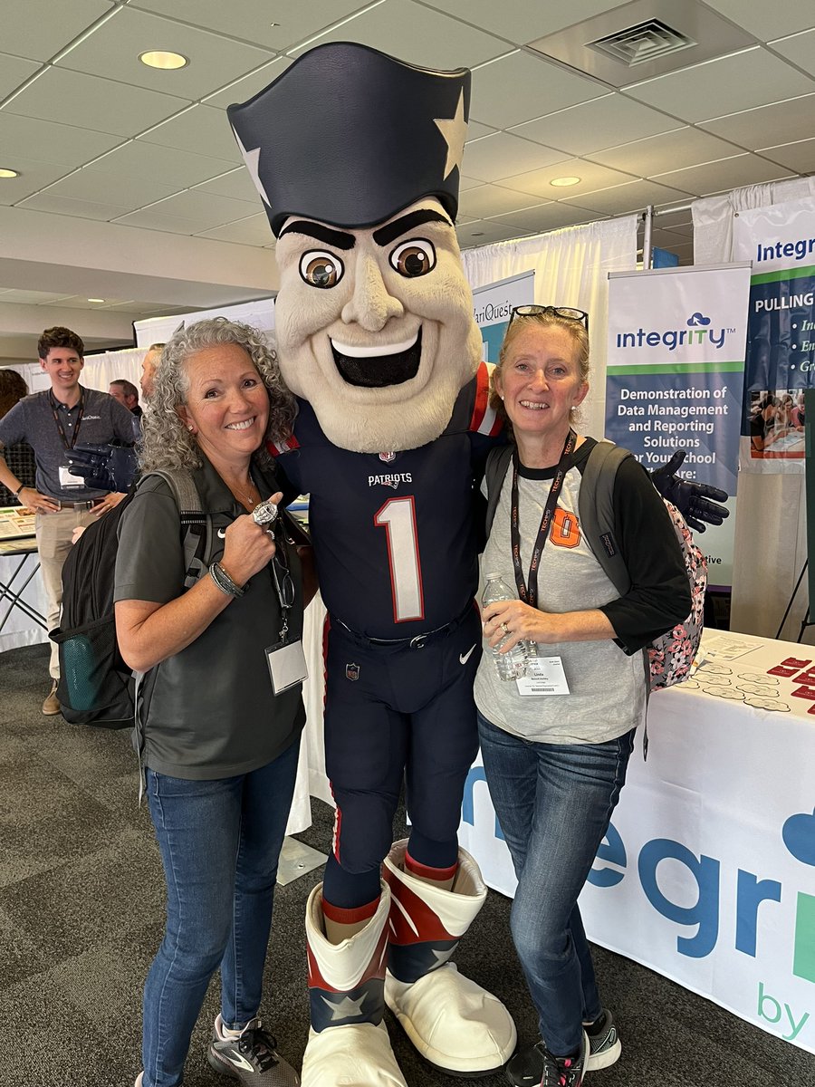 Fun at #MassCue with Pat the Patriot