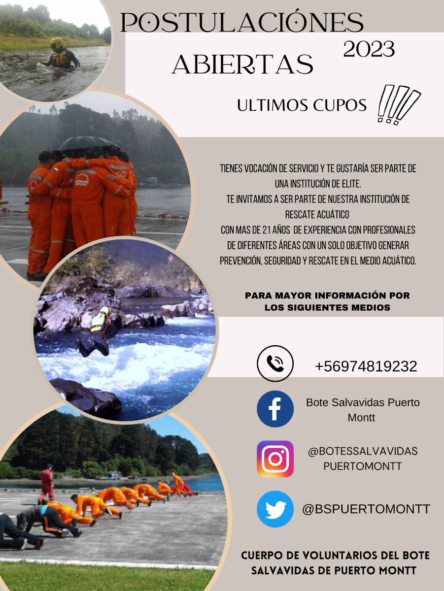Botes Salvavidas Puerto Montt tweet media