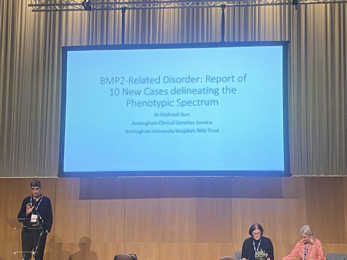 Mohnish Suri presents a new cohort of individuals with BMP2-related disorder. #MDC