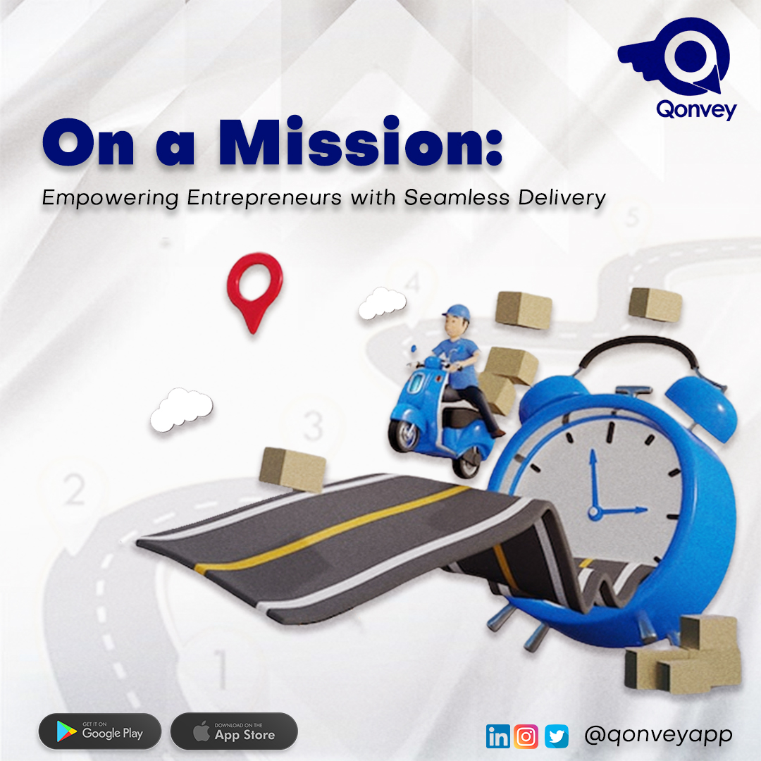 Elevating Businesses, One Delivery at a Time. We Handle the Logistics while you Focus on Building Your Business.

#qonvey #dispatch #dispatching #delivery #deliveryinlagos #deliveryservice #logistics #logisticsservices #logisticsinlagos