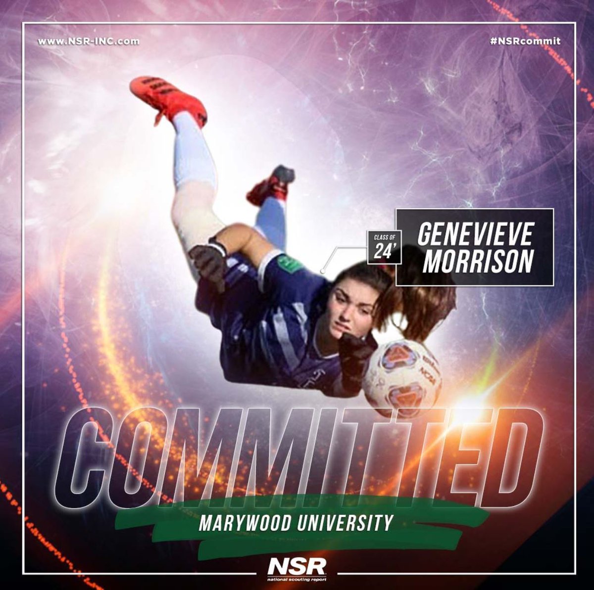 Congrats to 2024 #NSRsoccer Genevieve Morrison Committing to @marywooduniversity!👍⚽️
#NSRcommit