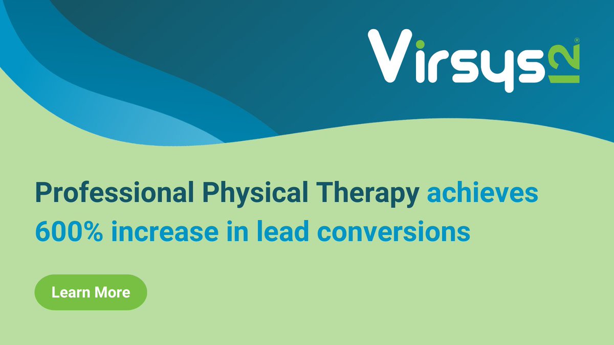 Virsys12's tweet image. We are proud of the growth that Professional Physical Therapy has achieved with Virsys12 Salesforce Managed Services, including a 600% increase in lead conversions per week! Explore the full success story: bit.ly/3RXF4LM

#Virsys12Success #SalesforceManagedServices
