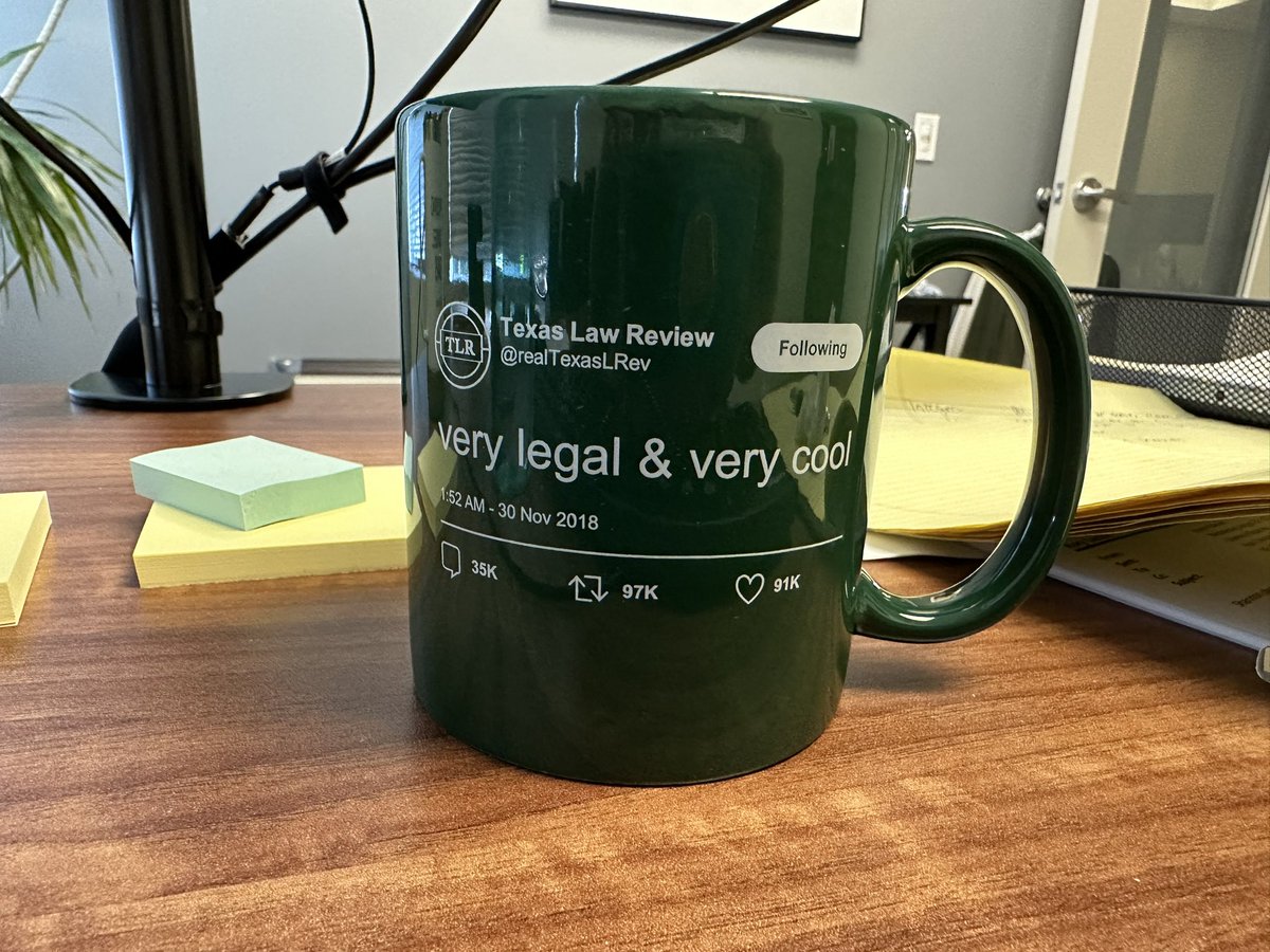 I just now noticed I’ve been drinking coffee out of this mug, and I have so many questions. The first is, how did this mug end up at a law office in Seattle?