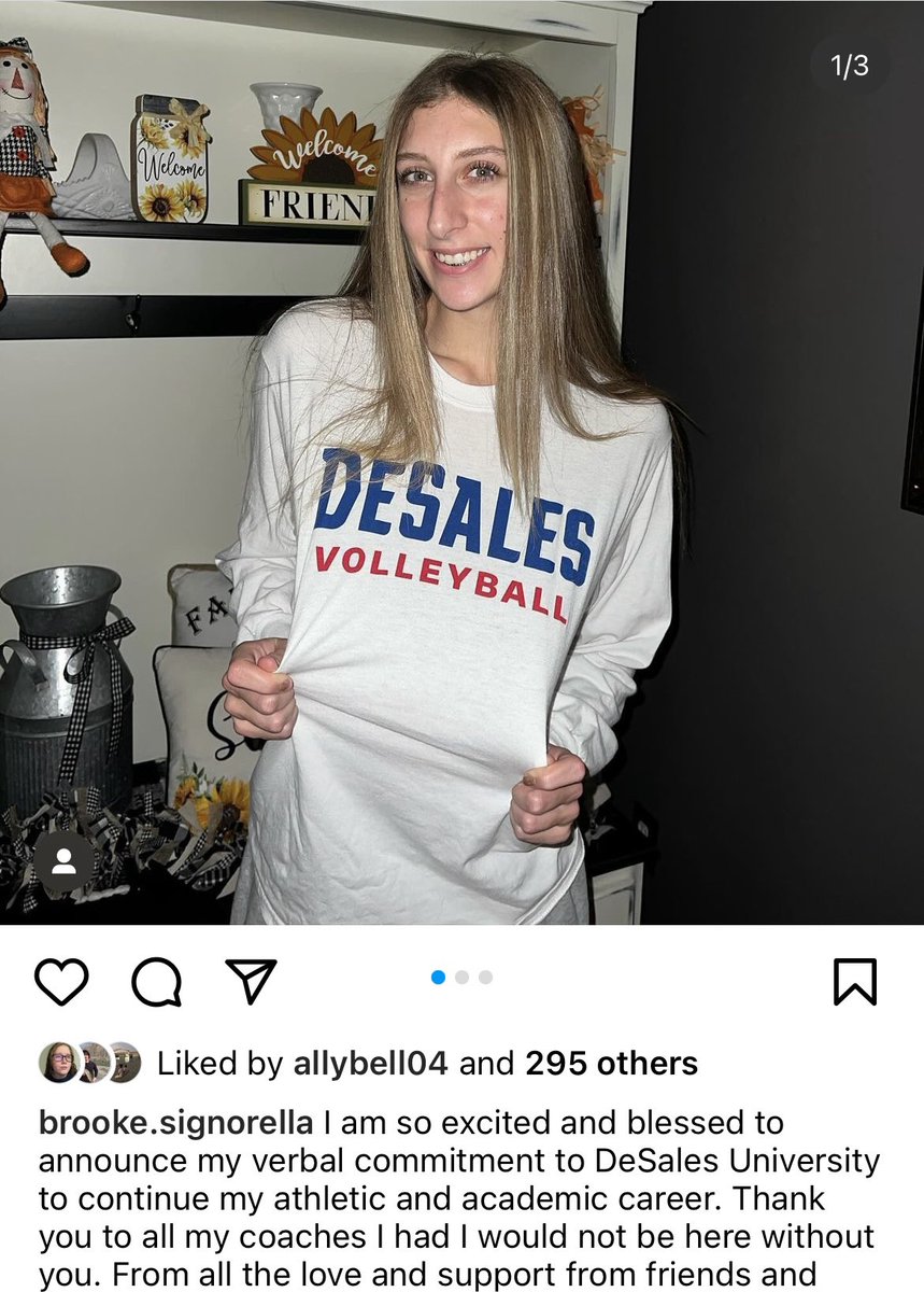 HighlandsGolden's tweet photo. Congrats to  @BSignorella on your verbal commitment to @DeSales university where she will be on the track and volleyball teams. @HighlandsRamsVB https://t.co/MEDnbh3TOR