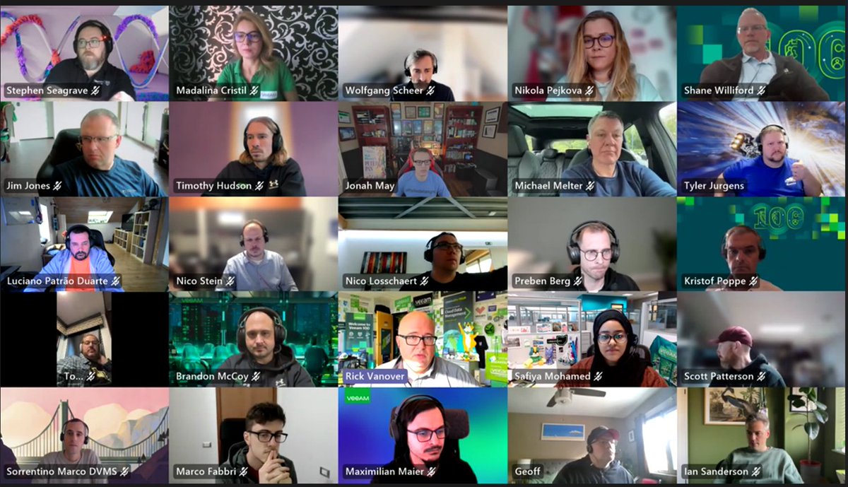 What a #veeamazing time spent with our #Veeam100 people to talk about upcoming #Veeam100Summit in Prague & latest news at #Veeam!
This #community containing #VeeamVanguard heroes, #VeeamLegends & VeeamMVPs will gather for a week of sharing knowledge & learning soon.
Stay tuned!💚
