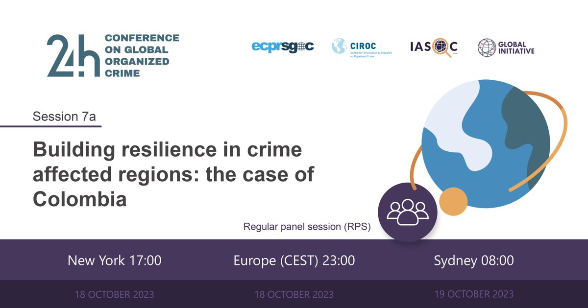 #OC24 «Building resilience in crime affected regions: the case of Colombia»

🇨🇴En este panel se presentarán los resultados de una investigación sobre iniciativas resilientes en #Colombia. Discutirán escenarios, buenas prácticas y desafíos.

Registro👇🏻
oc24.heysummit.com/talks/7A/