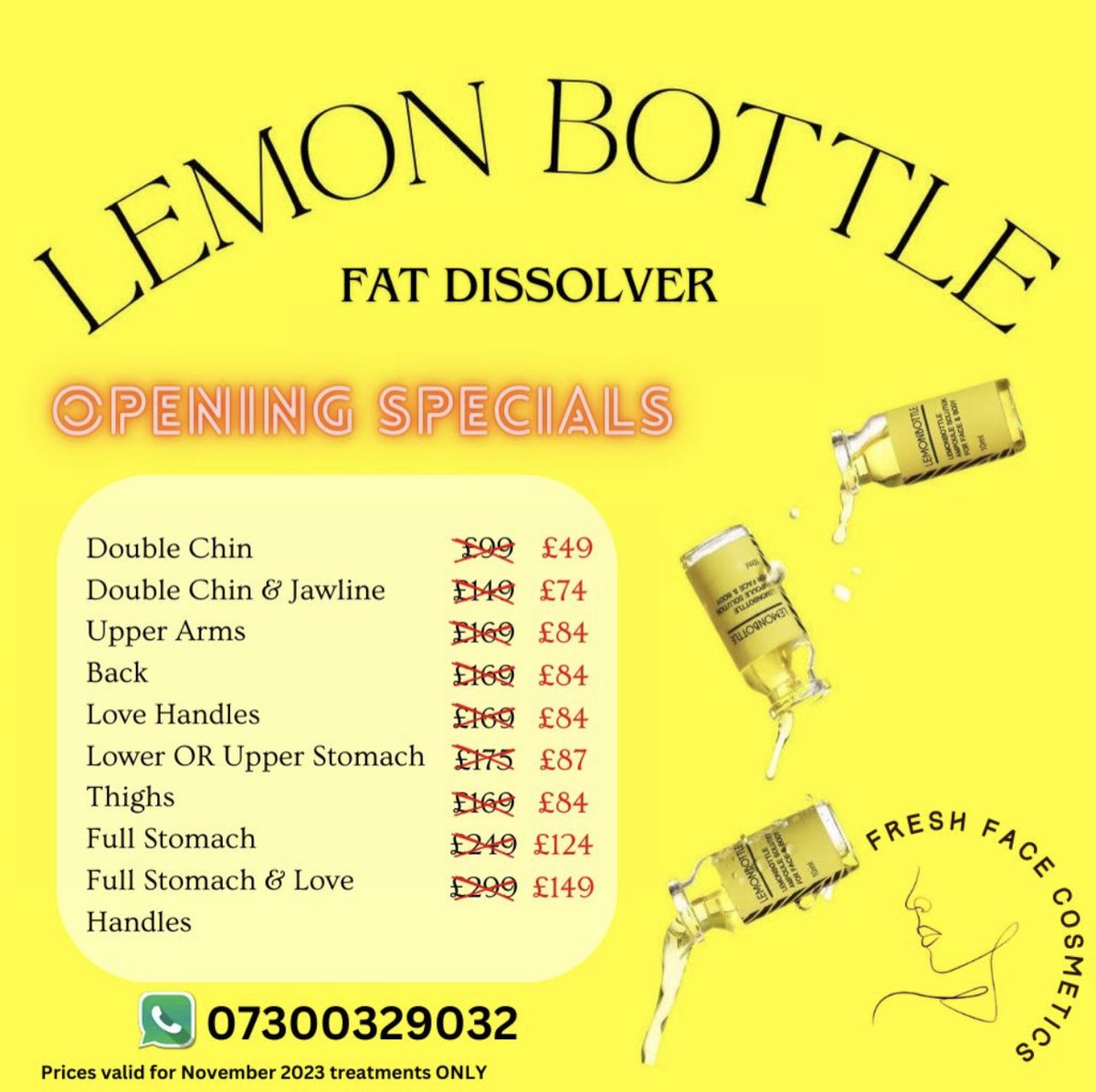 Freshfacecosuk's tweet photo. #weymouth #lemonbottle #fatdissolving #dorset https://t.co/dMc0Slw7Q1