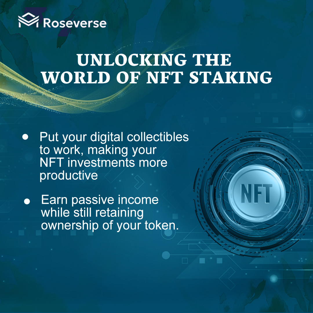 Roseverse_io's tweet photo. Learn the ins and outs of🚀 NFT staking, from earning passive income💰 to boosting your crypto portfolio. 🔍💡

Visit our website to explore more: https://t.co/Wvf1ABHAhy

#NFTStaking #CryptoStaking #NFTInvesting #StakeYourNFTs
#NFTCommunity https://t.co/iu3JmnT6Ht