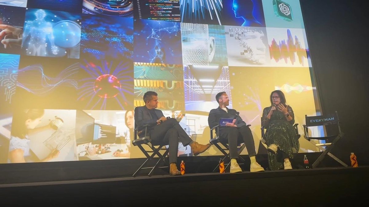 Really enjoyed picking Shana and <a href="/paulsylvester75/">Paul Sylvester</a>’s brains about the future of audio and AI at our <a href="/bauermedia/">Bauer Media Group UK</a> event for Sky today 🤖🎙