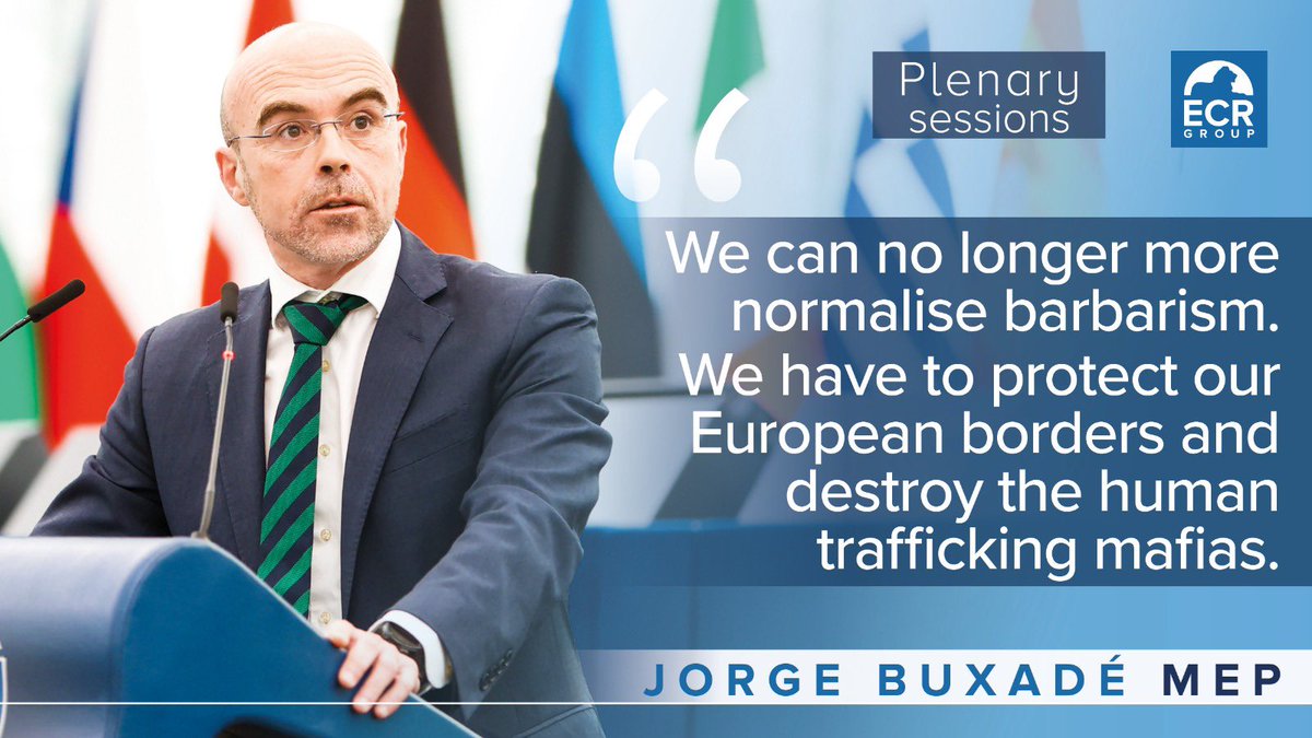 'What did this parliament do after the high school teacher was stabbed to death in #Arras, France, or after the machine-gunning of two Swedes the day before yesterday in #Brussels? It held a minute's silence. We must do much more.' 🗣️ @Jorgebuxade MEP in #EPlenary