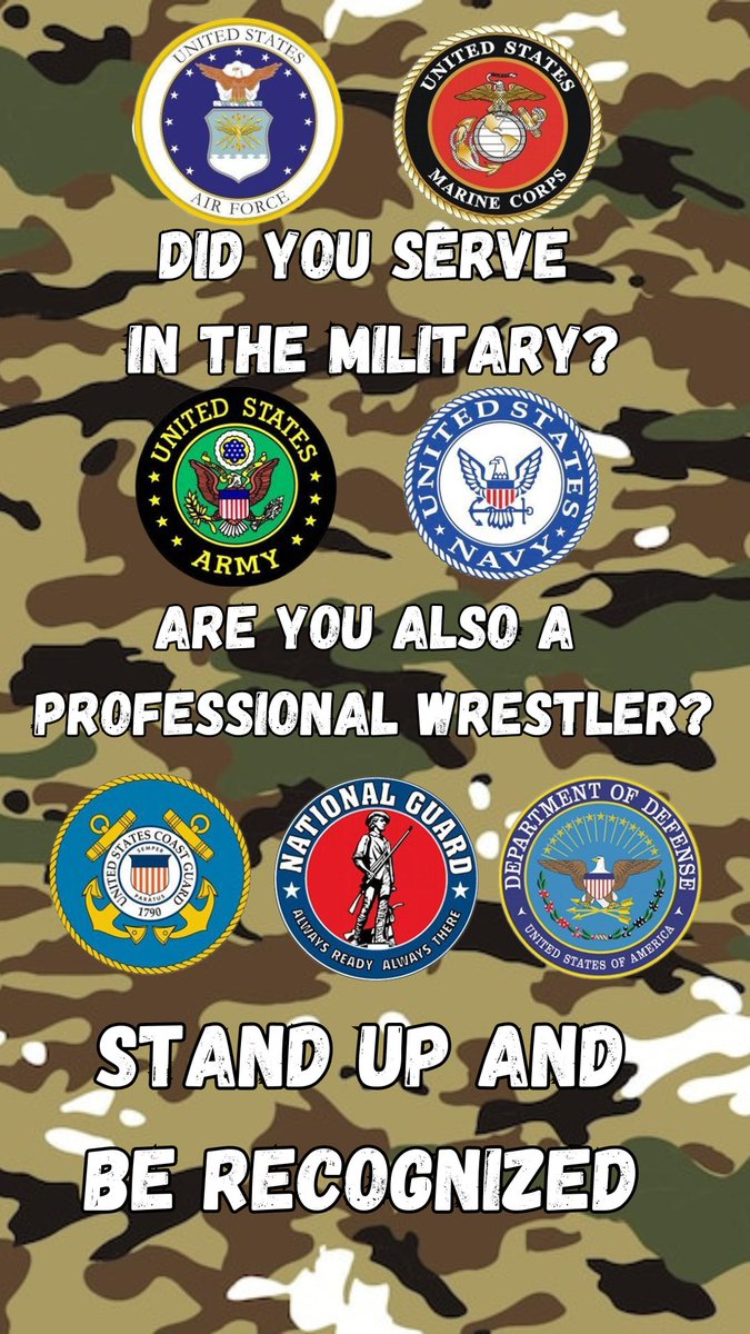 Also helping @BrianFPro with gathering names for a Veteran's Collage help us out and show yourself #wrestling #veterans #armedforces #veteransupport #VeteransDay #military #wrestlinglife #militaryveterans #militarywrestlers