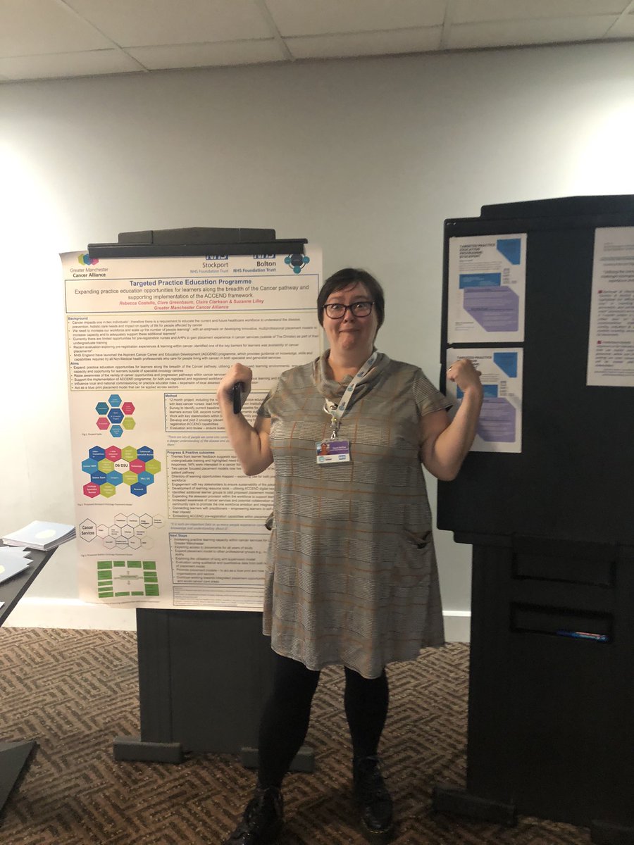 See my tiny posters lol. Great opportunities to network and share our projects across the region. @carol_leblanc9 @GMTrainHub @GMCancerAcademy #NWEPLSymposium