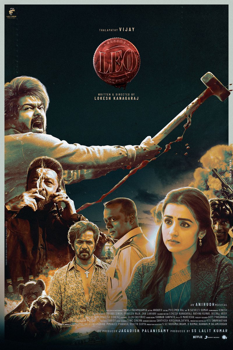 Im_thinura's tweet photo. #Leo Today Worldwide Release 🧊🔥
Written &amp; Directed By @Dir_Lokesh
An @anirudhofficial Musical 🎶

#Thalapathy @actorvijay 👑️❤️ @trishtrashers @duttsanjay @akarjunofficial @menongautham @7screenstudio @Jagadishbliss @gopiprasannaa @SonyMusicSouth @m_gajan #LeofromToday #LCU https://t.co/LevG0mAuY8
