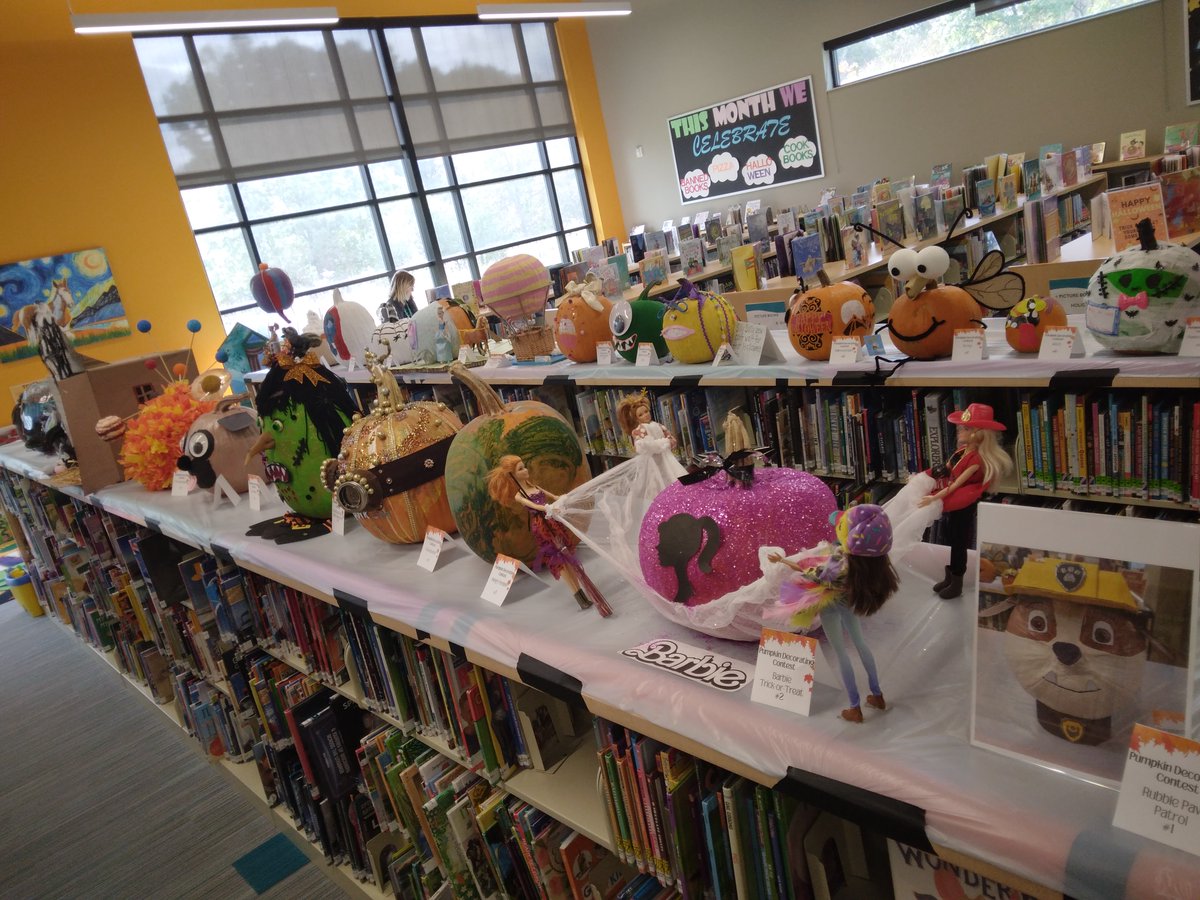 Voting is open for our pumpkin painting contest! Stop in through Saturday, October 21, to cast your ballot for your favorites in four different categories! #MayTheBestPumpkinsWin