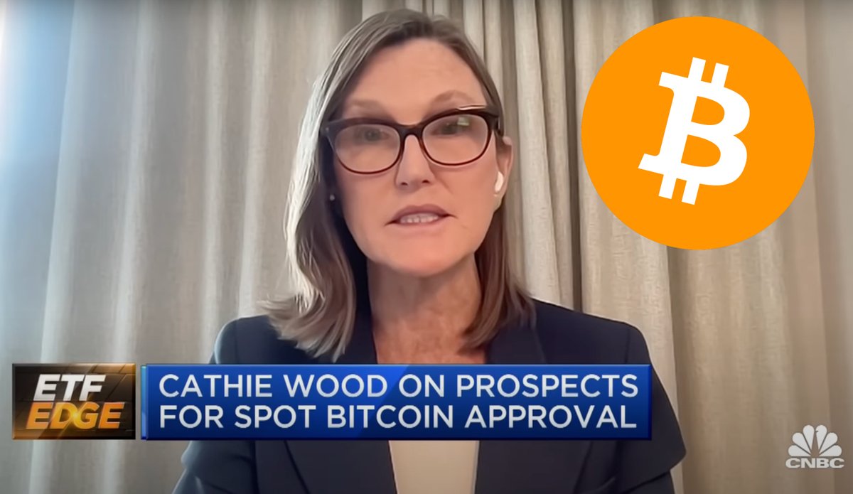 BitcoinMagazine's tweet image. Cathie Wood on CNBC: We've seen "change in the SEC’s behavior" toward our spot #Bitcoin ETF application.

"Progress" 👀