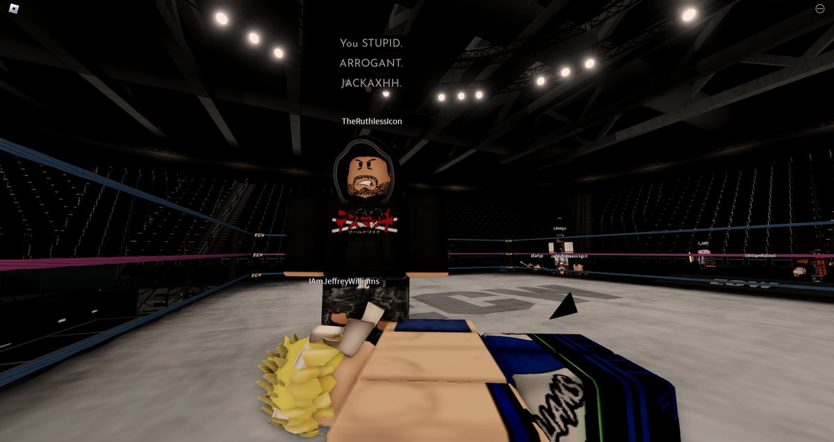 ExtremeRBLX21's tweet photo. [FUSION RECAP - 10/17]

After @RoJeff_Williams's match with the Human Suplex Machine #SAZZ last night, #RuthlessBenoit came out to deliver a beatdown to Jeffrey...

What will Jeffrey have to say about his attack this Friday on REBELLION? https://t.co/WhDTtViPpi