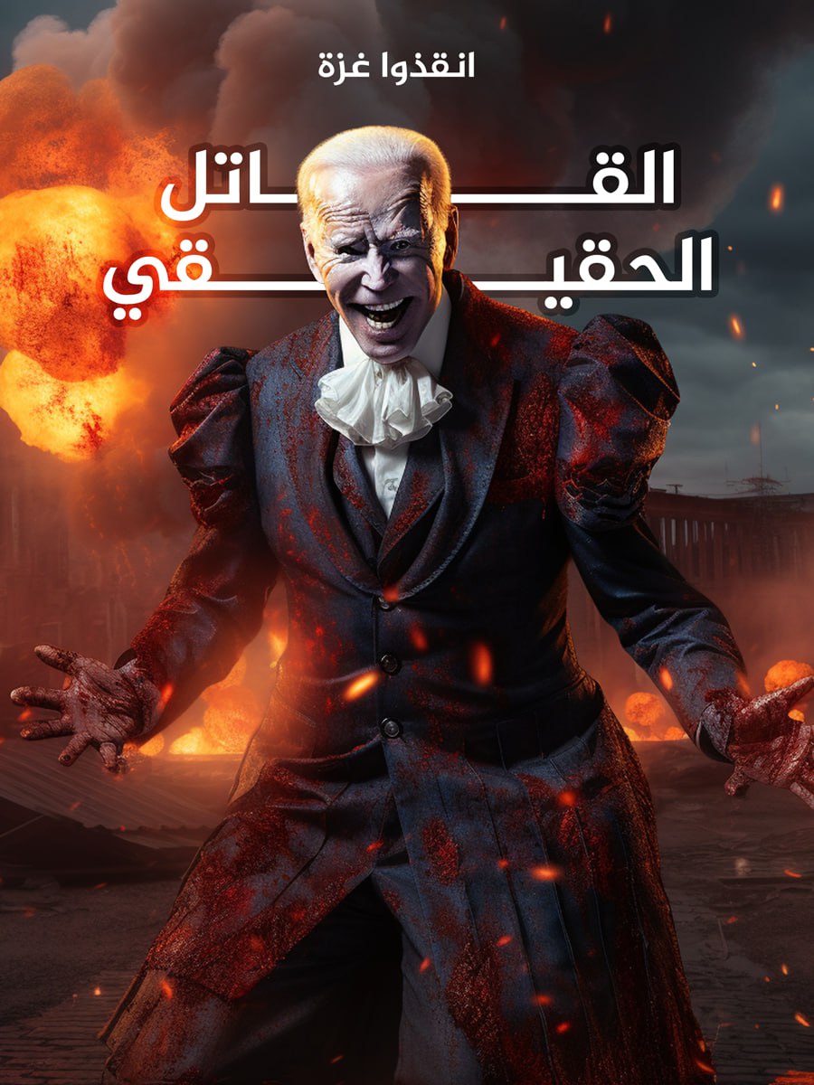 MnhSltan's tweet photo. بايدن هو القاتل الحقيقي..
#In_solidarity_with_Palestine
#مجزره_مستشفي_المعمداني
#تضامنا_مع_فلسطين
#السيسي_مشارك_في_الاباده https://t.co/5rAHoBGO2m