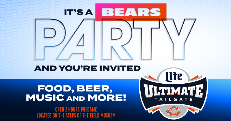 The Miller Lite Ultimate Tailgate is open now on the steps of the Field Museum! It's Miller Time, Chicago!