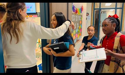 gisdSEL's tweet photo. Take a look at the amazing Welcoming Rituals happening at Club Hill Elementary! This is one of many examples of how our Social Emotional Learning practices help our students start their day on a positive note! #GISDSELStrong #SELWorks @MsKneedler https://t.co/AyKtIZ321E
