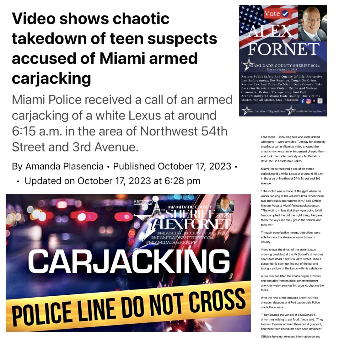 nbcmiami.com/news/local/vid… #CARJACKING #CARJACKERS #CRIMINALSWITHGUNS #ITSNOTTHEGUN #BADGUYS #MIAMIMOSTWANTED #STAYINFORMED2024 #INFOMIAMIDADE #VIOLENTCRIMEMIAMI #VIOLENCEMIAMI #CRIMEMIAMI #MIAMICRIME #RISINGCRIME #NEWSHERIFFINTOWN2024 #CRIMESTATISTICSMIAMIDADE #CRIMESTATISTICSMIAMI