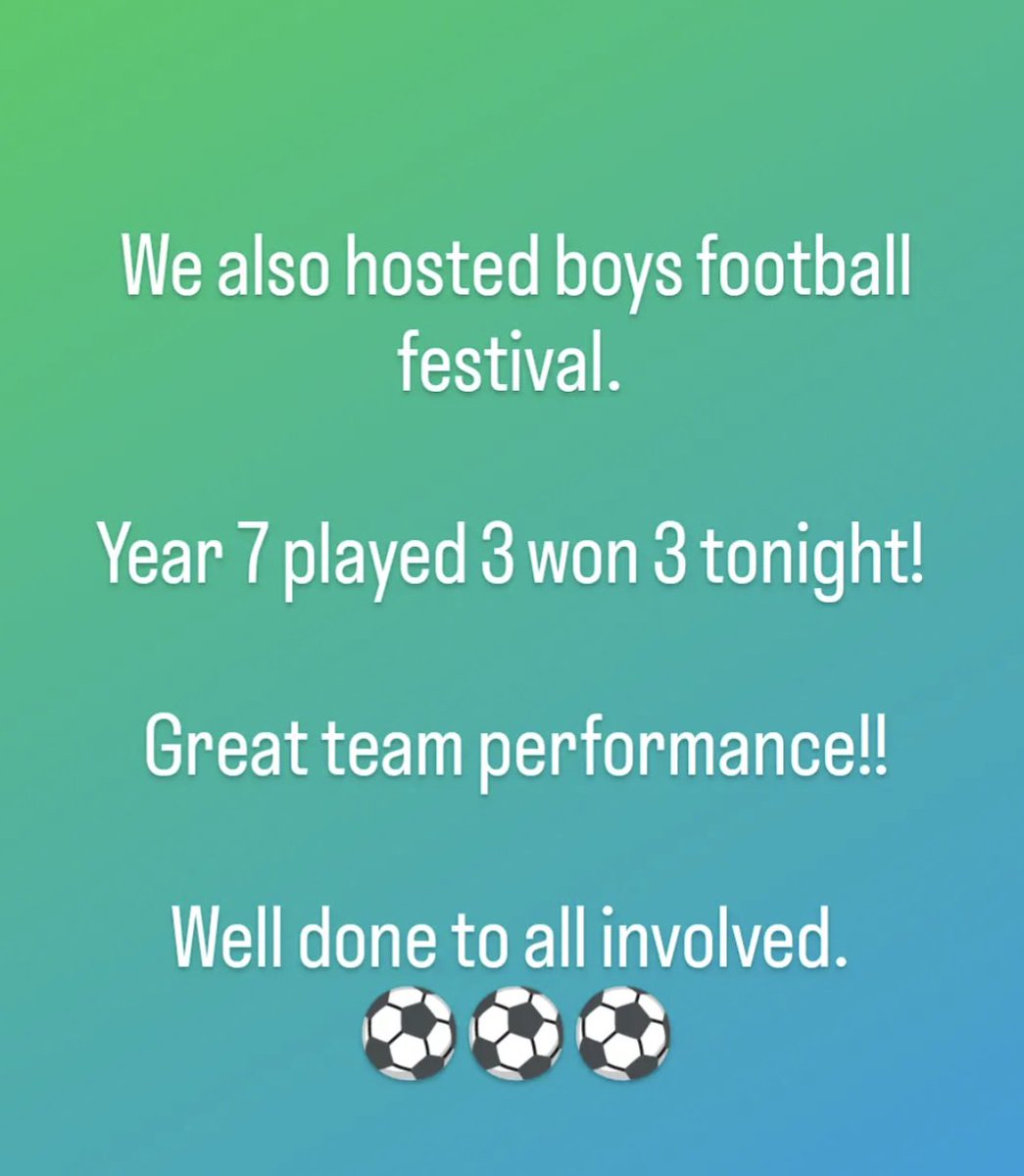 It was a pleasure to host girls and boys football festival this evening! Thank you to all for attending, lots of great football played with smiles on faces all round.