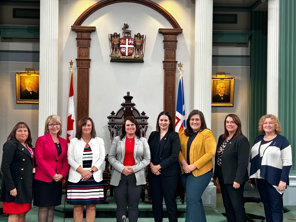 Office of Women and Gender Equality (@wge_govnl) on Twitter photo On Persons Day, WGE honors the women elected to the NL Legislature who are working every day to help make a difference in our province. (l -r) Lucy Stoyles, Lisa Dempster, <a href="/HelenConwayNL/">Helen Conway Ottenheimer</a>, <a href="/PamNParsons/">Pam Parsons - HarbourGracePortdeGrave</a>, <a href="/SarahStoodley/">Sarah Stoodley</a>, <a href="/KLHowell2021/">Krista Lynn Howell</a>, <a href="/SiobhanCoadyNL/">Siobhan Coady</a>, Sherry Gambin-Walsh. #GovNL On Persons Day, WGE honors the women elected to the NL Legislature who are working every day to help make a difference in our province. (l -r) Lucy Stoyles, Lisa Dempster, <a href="/HelenConwayNL/">Helen Conway Ottenheimer</a>, <a href="/PamNParsons/">Pam Parsons - HarbourGracePortdeGrave</a>, <a href="/SarahStoodley/">Sarah Stoodley</a>, <a href="/KLHowell2021/">Krista Lynn Howell</a>, <a href="/SiobhanCoadyNL/">Siobhan Coady</a>, Sherry Gambin-Walsh. #GovNL