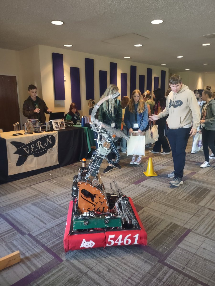 FRC5461VERN's tweet photo. We had a FANTASTIC time at @TechGirlzorg yesterday at College of Idaho!  Thank you for letting us be part of your AWESOME event!  See ya' soon at SheTech!
@EmilyWhite177 @IdahoNews6 @IdahoSTEMAC @PWREngineers @sparklightcares @HODRobotics @MicronGives https://t.co/KvS2SMxakp