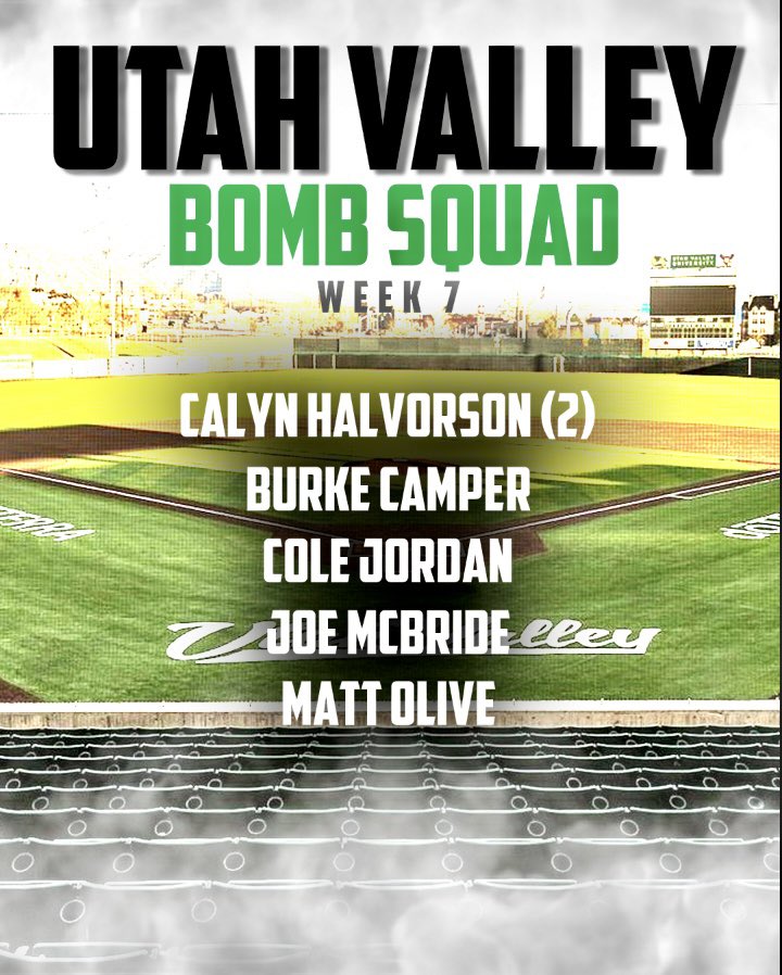 UVUBSBRecruits's tweet photo. 🔥💣 WEEK 6 LEADERBOARDS 💣🔥

Come to the valley… #ReachThePeak https://t.co/UjefYoo6WD