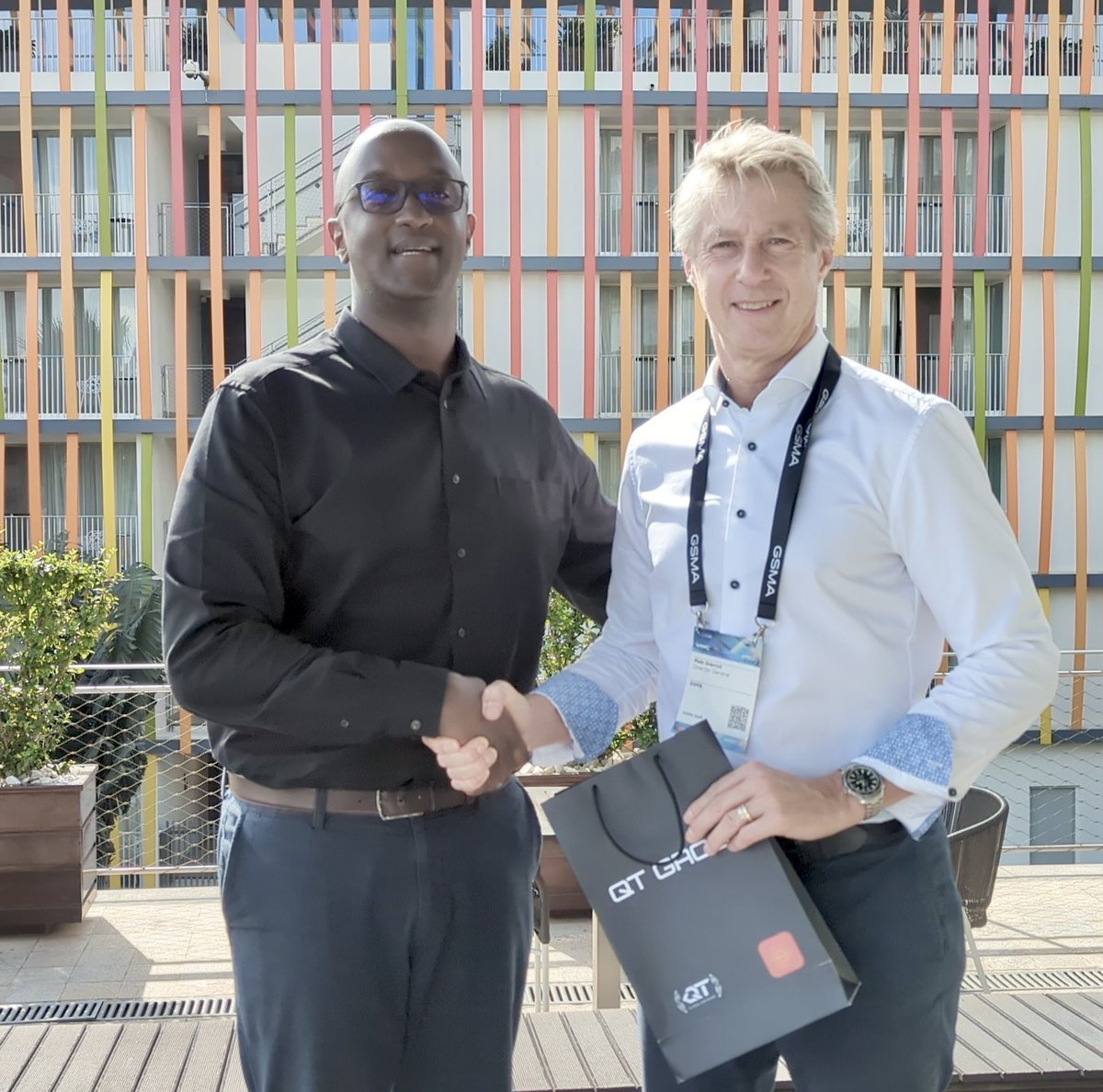 On the sidelines of the Mobile World Congress, our CEO @RwandaRob connected with @MatsGranryd Director of GSMA!
We look forward to the future partnerships from the three-day conference here in Kigali! 🌟
#MWCKigali @MWCHub 
🇷🇼➡️🌎