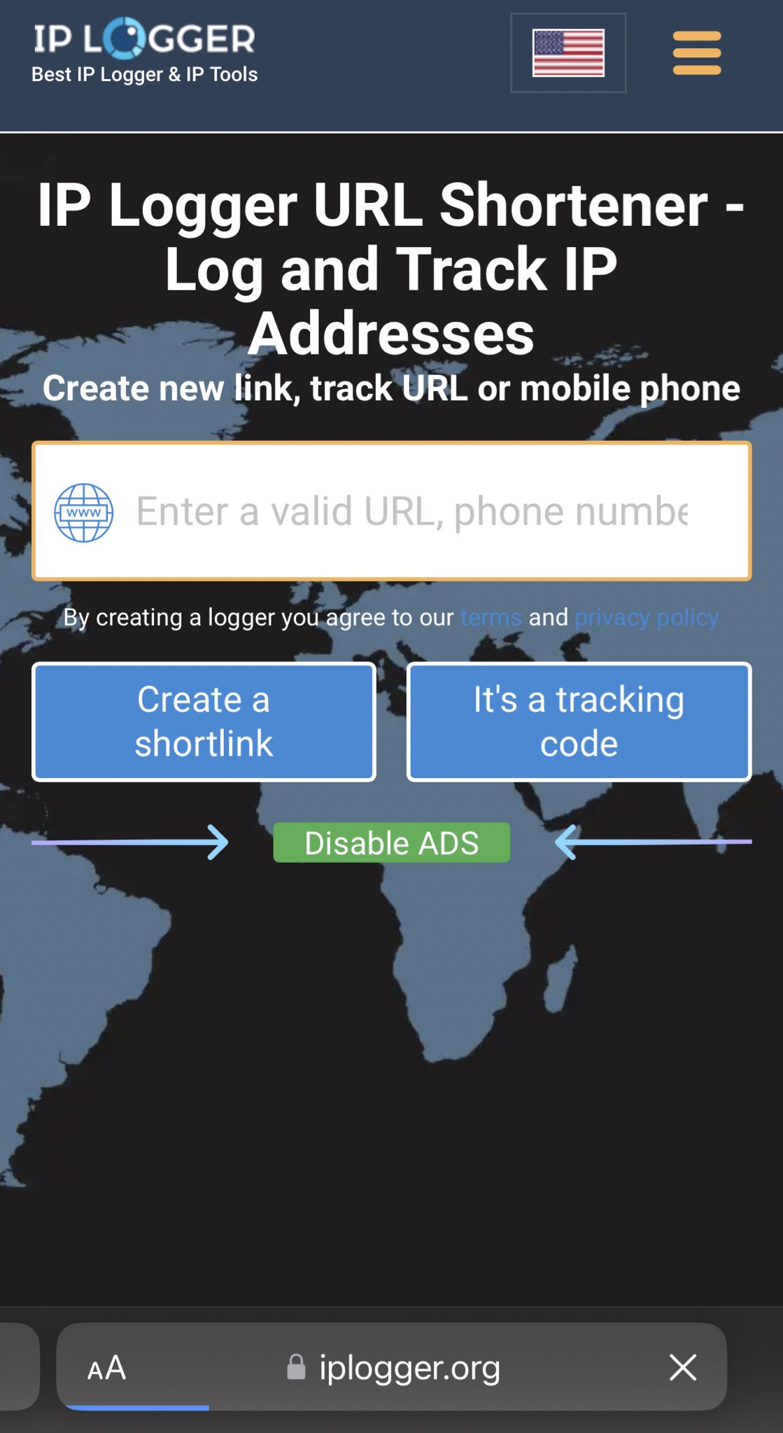 IP Logger URL Shortener - Log and Track IP addresses