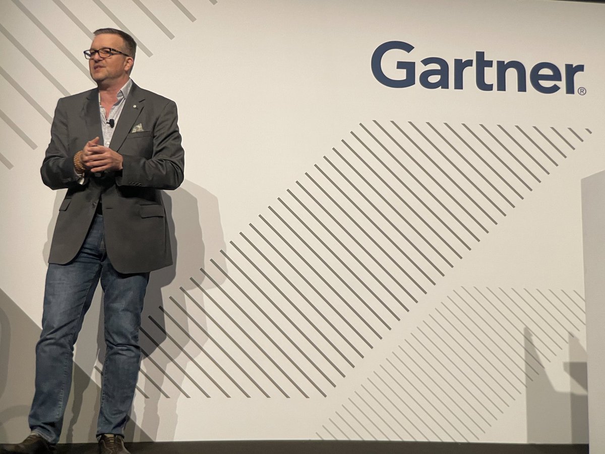 Gartner_inc's tweet image. Live from #GartnerSYM | Scenarios CIOs Need to Know Now About Generative #AI and #Cybersecurity with Leigh McMullen, Gartner Distinguished VP Analyst: gtnr.it/402gKu3 #IT