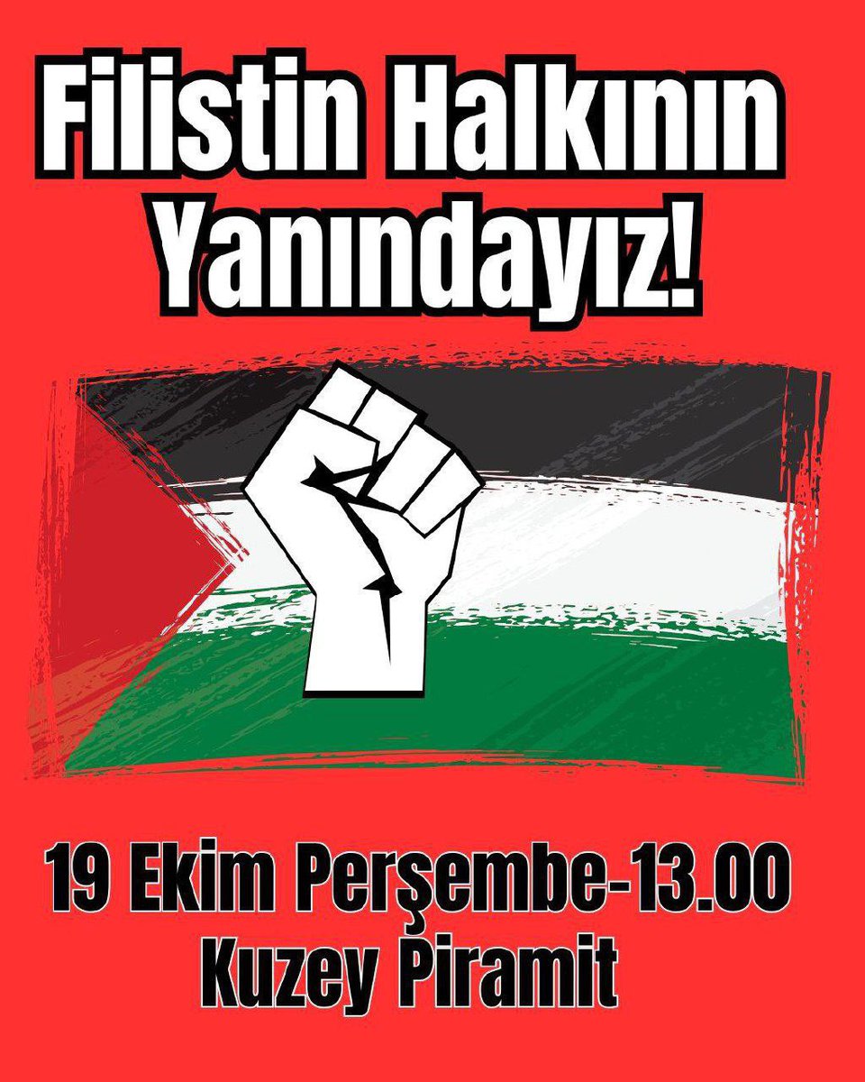 feministboun's tweet photo. İsrail'in Filistin'de yaptığı katliamlara karşı ses çıkarmak ve Filistin halkının, Filistinli kadınların yanındayız demek için yarın saat 13.00'te Kuzey Piramit önünde buluşuyoruz!

Nehirden denize özgür Filistin! https://t.co/tIqjVIf5JM