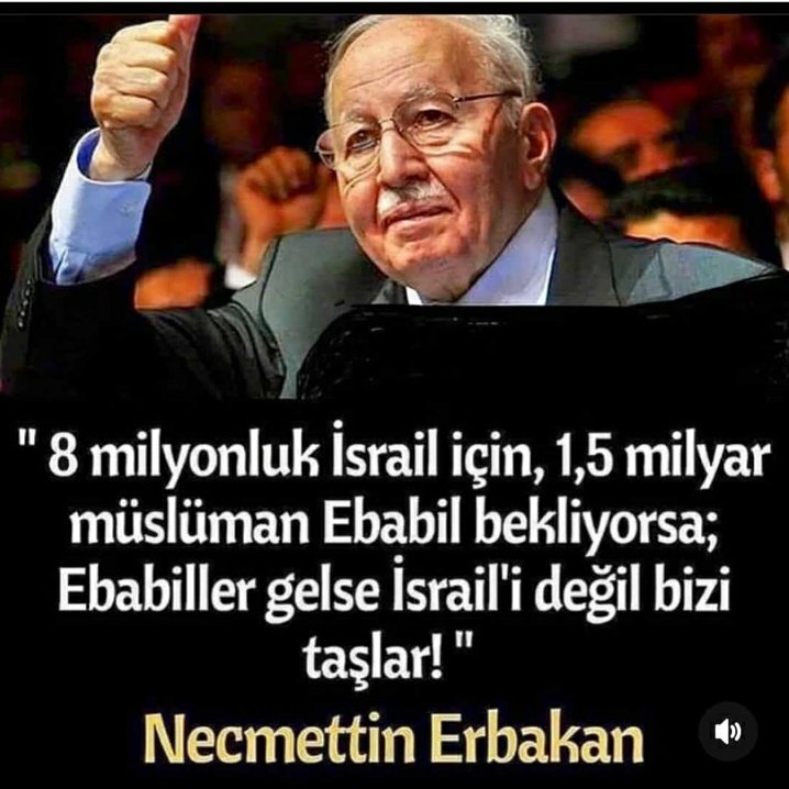 @ayyuzlu125 ALLAH rahmet eylesin mekanı cennet olsun inşallah 
Çok doğur demiş !!!😪
#israilBirTeroerDevletidir